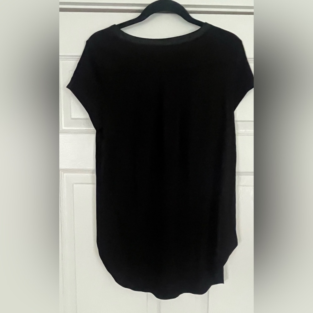 Alfani Black Short Sleeve Women's Tee - Picture 3 of 3